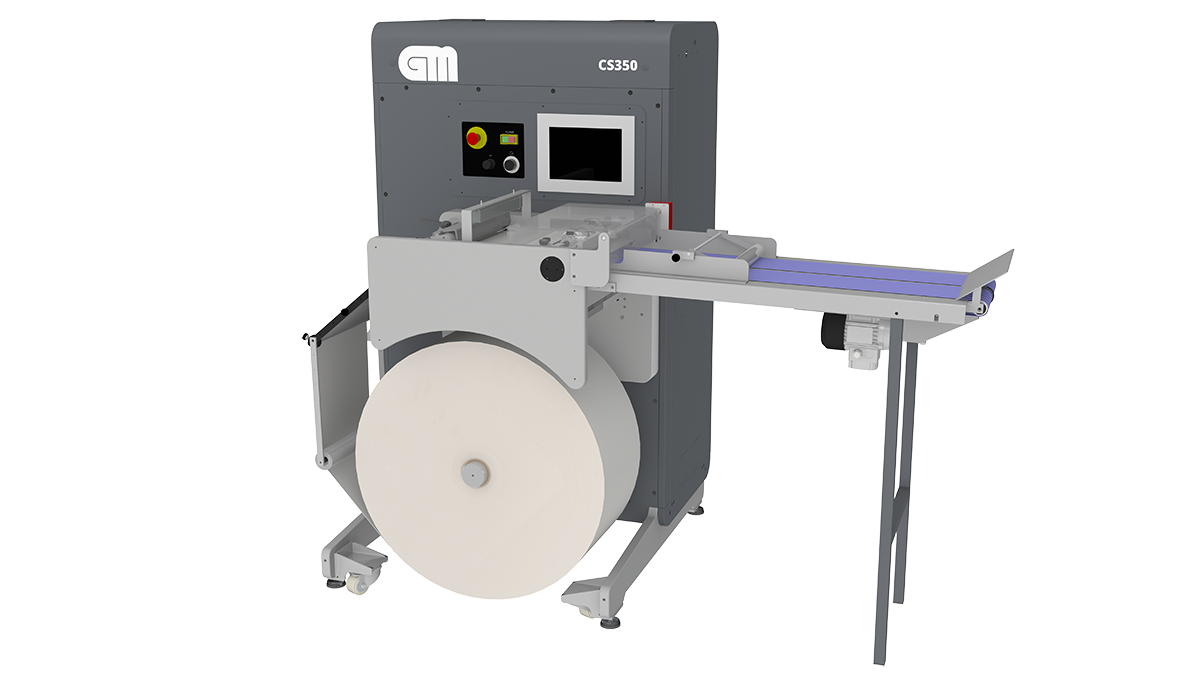 CS350/550 are versatile roll-to-sheet guillotine sheeters