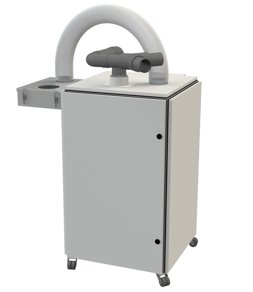 GR80K - An optional lubrication system can be added to use for materials with adhesive to prevent glue buildup on the knives