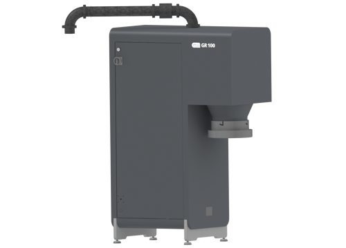 GR100 Waste Shredder - Provides easily adjustable inlet, for compatibility with various roller sizes and machines on GR100