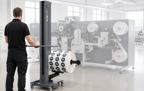 Man With Roll Lifter