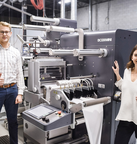 Cambridge Label installs the DC330MINI single-handedly